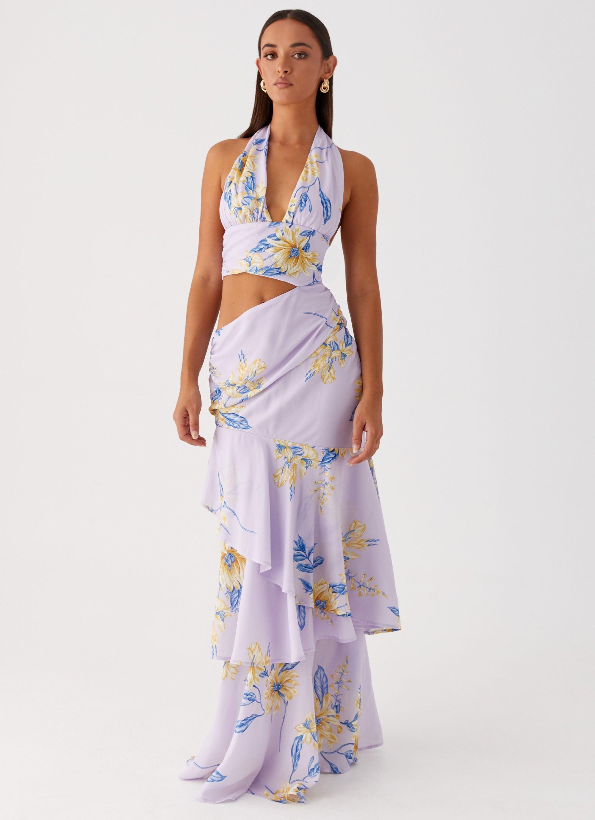 Mikayla Maxi Dress - Lavender Product Image