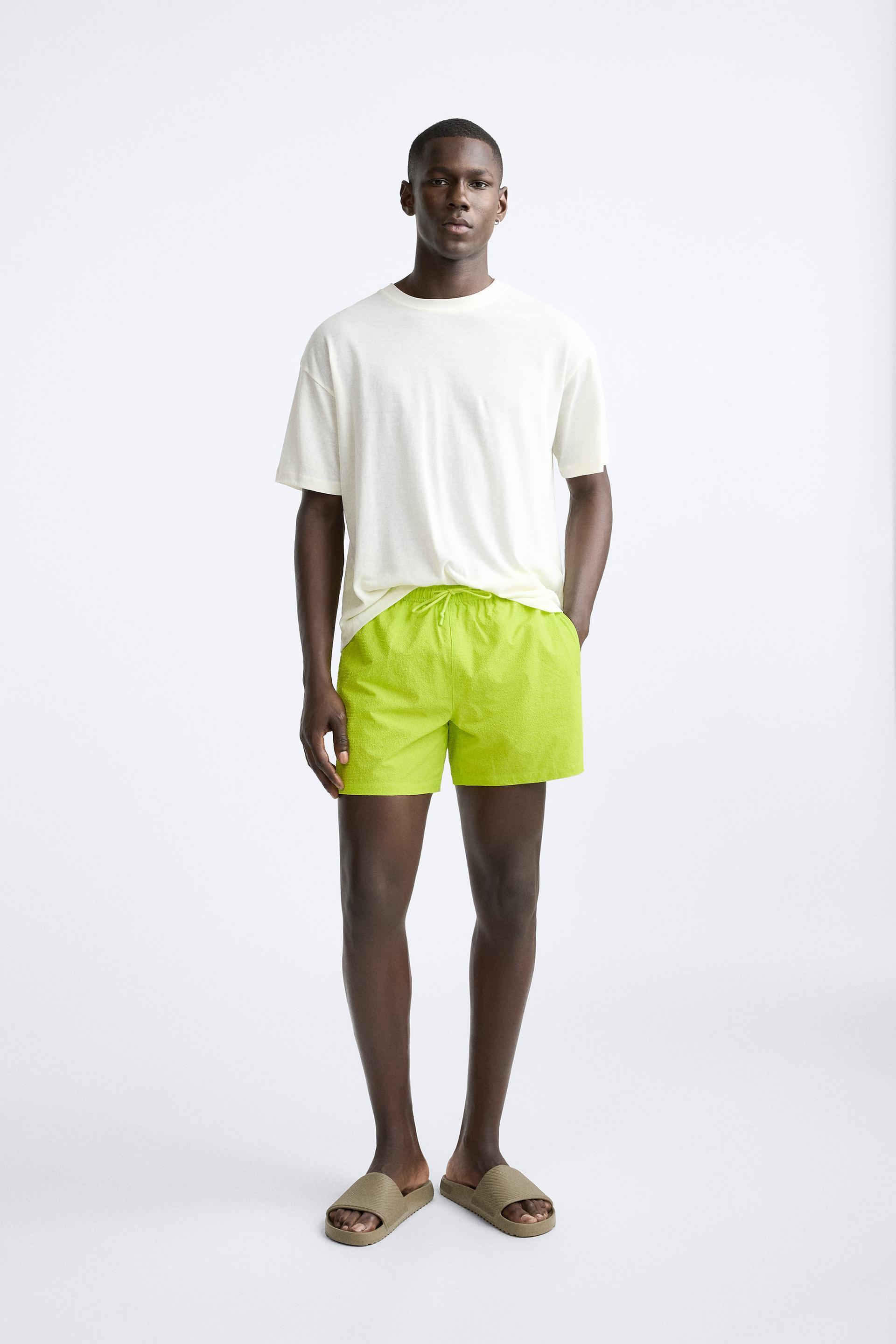 STRUCTURED REGULAR SWIM SHORTS Product Image