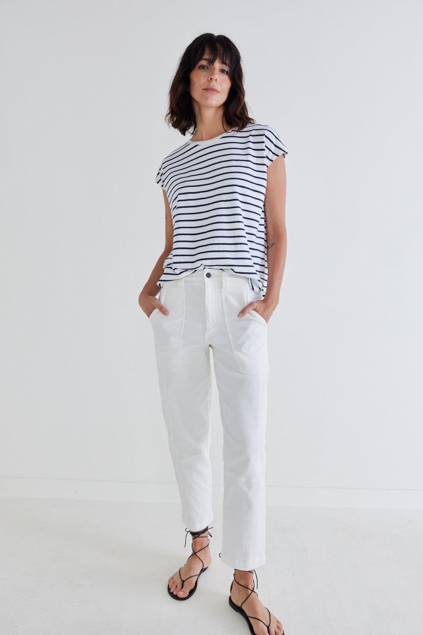 Striped Tuck-In Tee Product Image