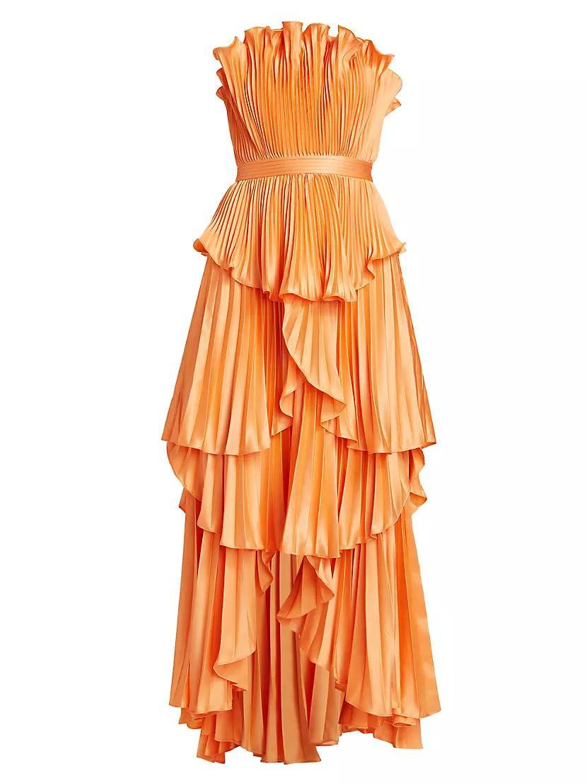 Janey Tiered Shell High-Low Gown Product Image