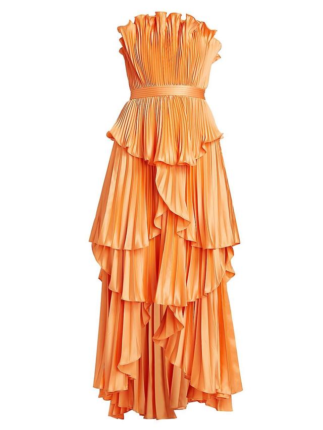 Womens Janey Tiered Shell High-Low Gown Product Image