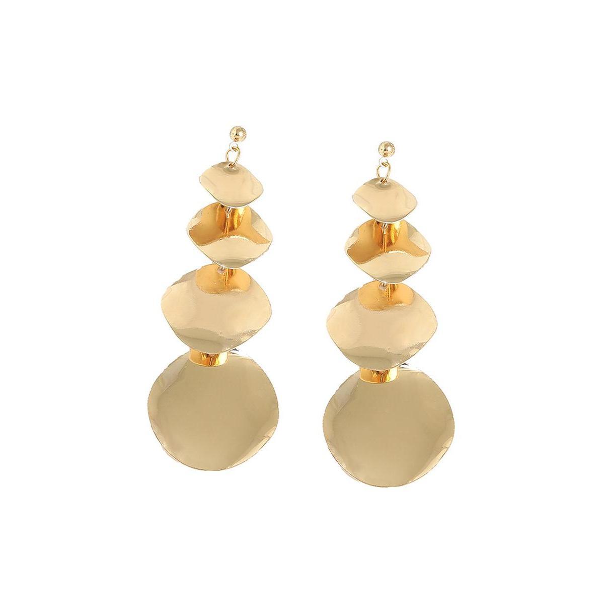 Sohi Womens Textured Drop Earrings Product Image