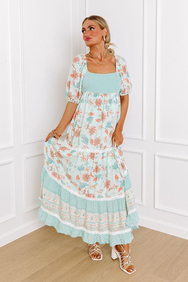 Sunshine Serenade Maxi In Mint Product Image