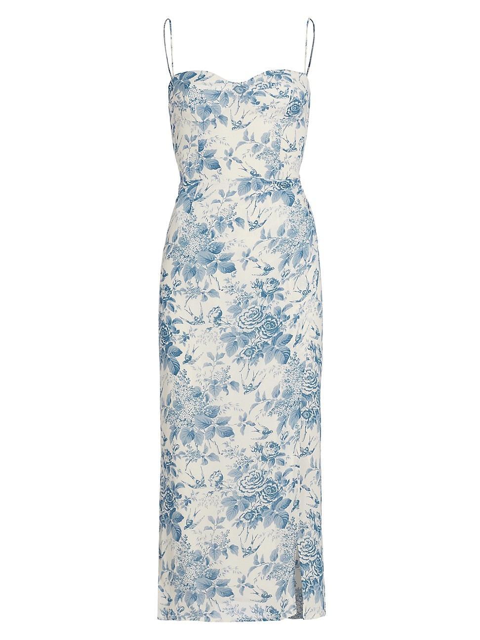 Womens Kourtney Sleeveless Floral Midi-Dress Product Image