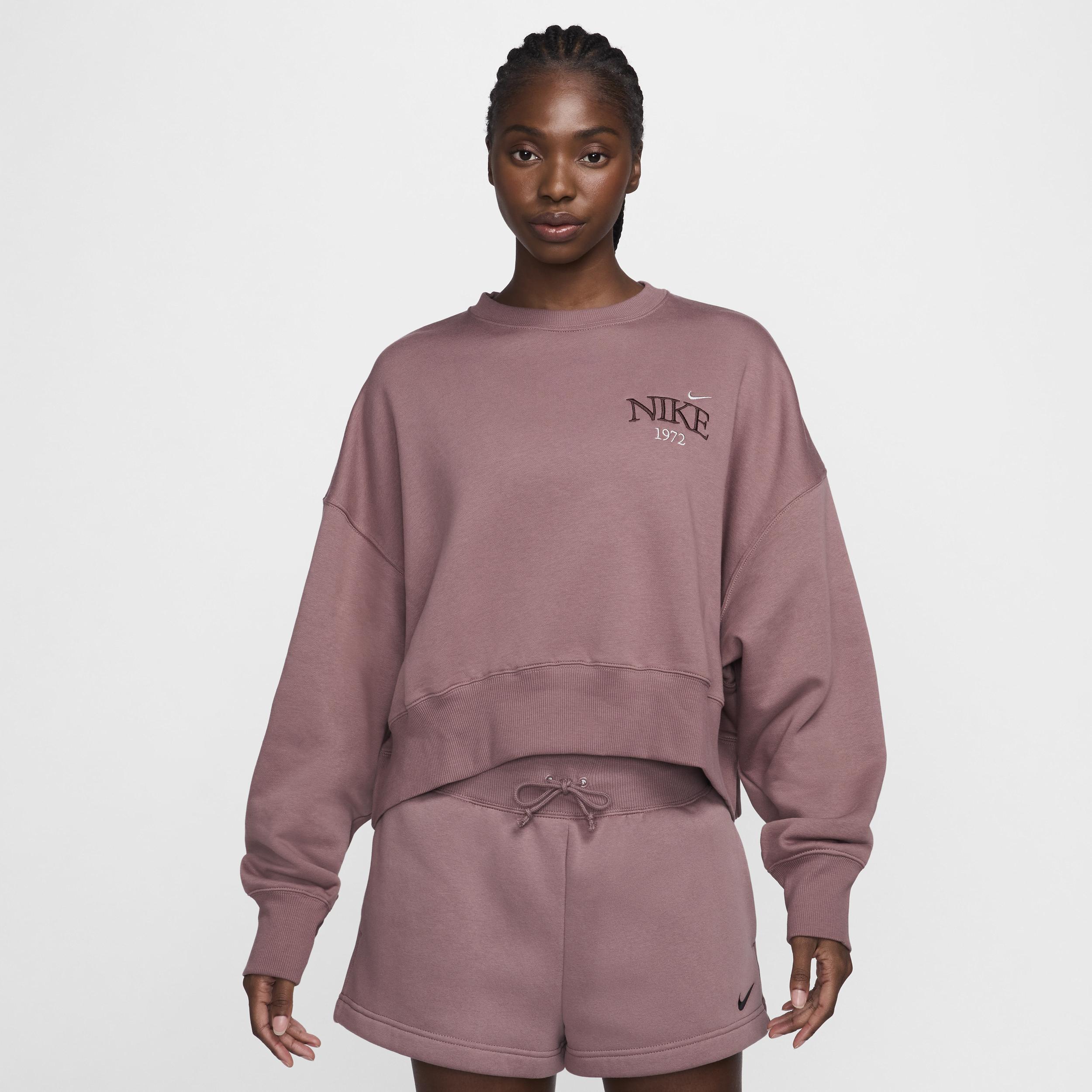 Women's Nike Sportswear Phoenix Fleece Oversized Cropped Crew-Neck Sweatshirt Product Image