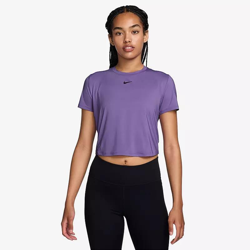 Womens Nike One Dri-FIT Crop Short Sleeve Top Product Image