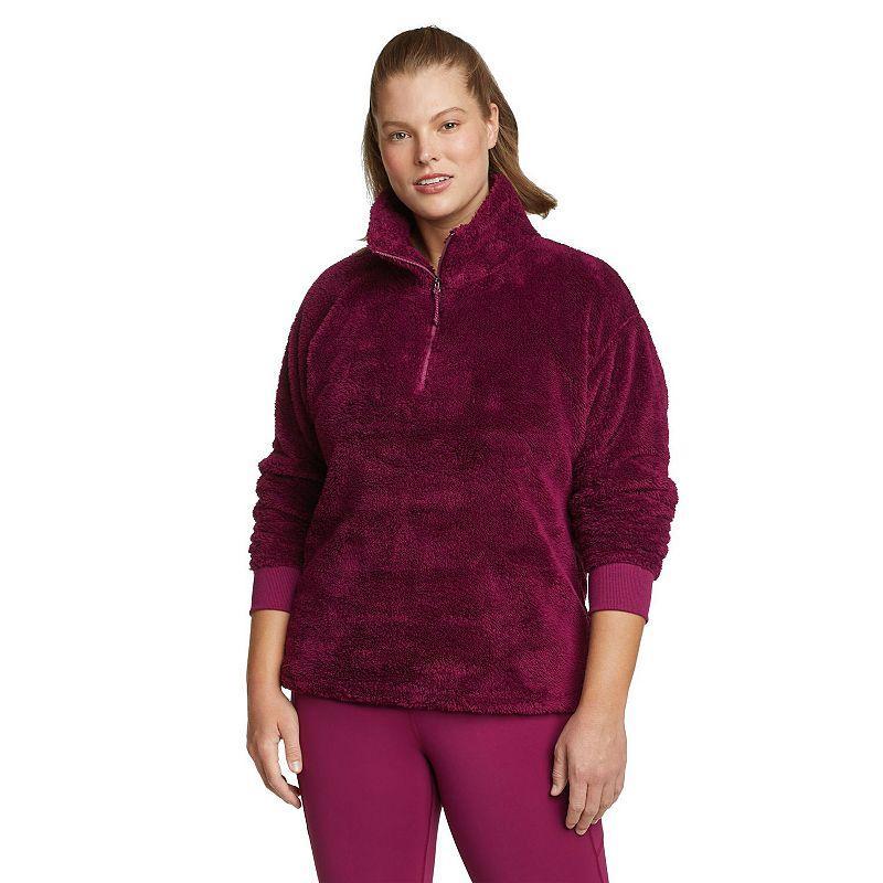 Womens Eddie Bauer Quest Plush Fleece 1/4 Zip Pullover product image