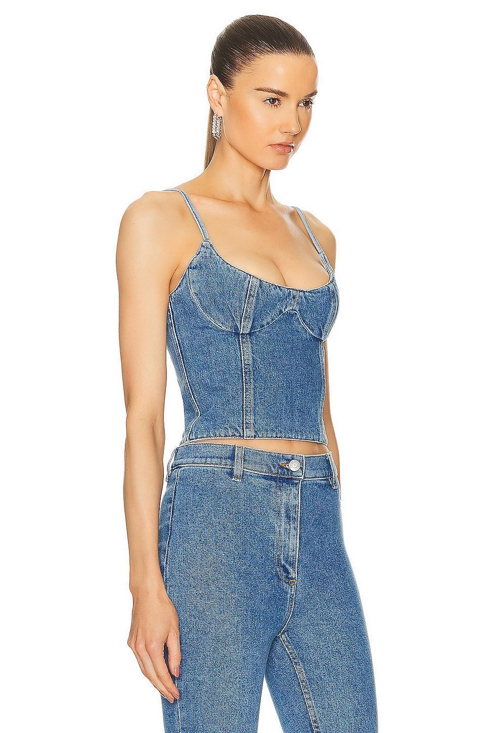 Magda Butrym Denim Tank Top Product Image