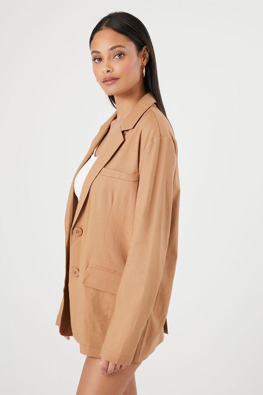 Peak Lapel Longline Blazer | Forever 21 Product Image