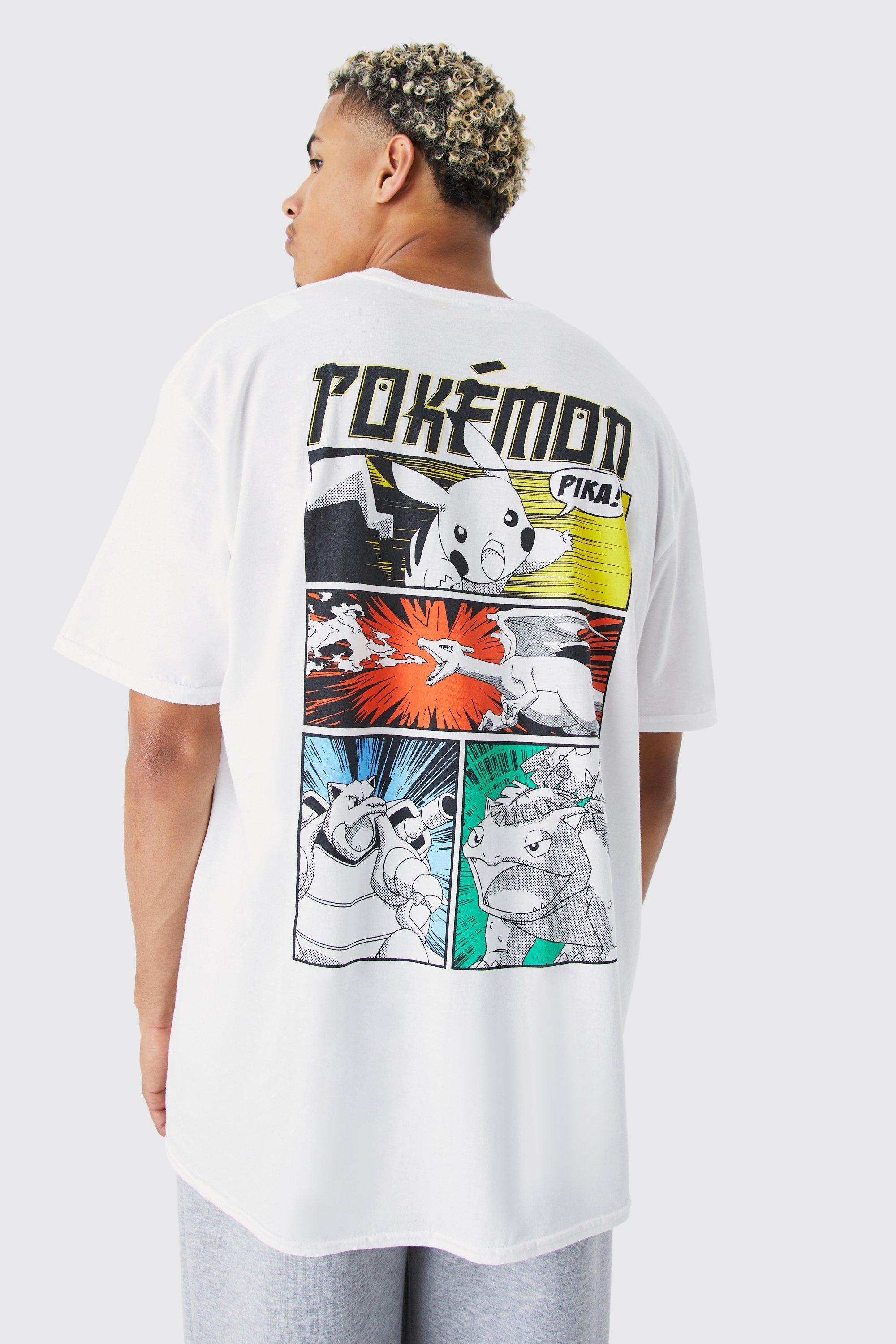 Oversized Pokemon License T-shirt | boohooMAN USA Product Image