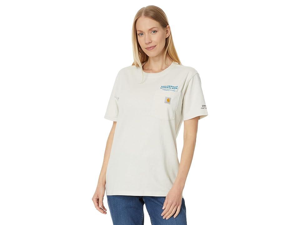 Carhartt Loose Fit Heavyweight Short Sleeve Yellowstone National Park Graphic T-Shirt (Malt) Women's Clothing Product Image