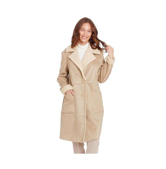 Frye Womens Lily Faux Shearling Coat Product Image