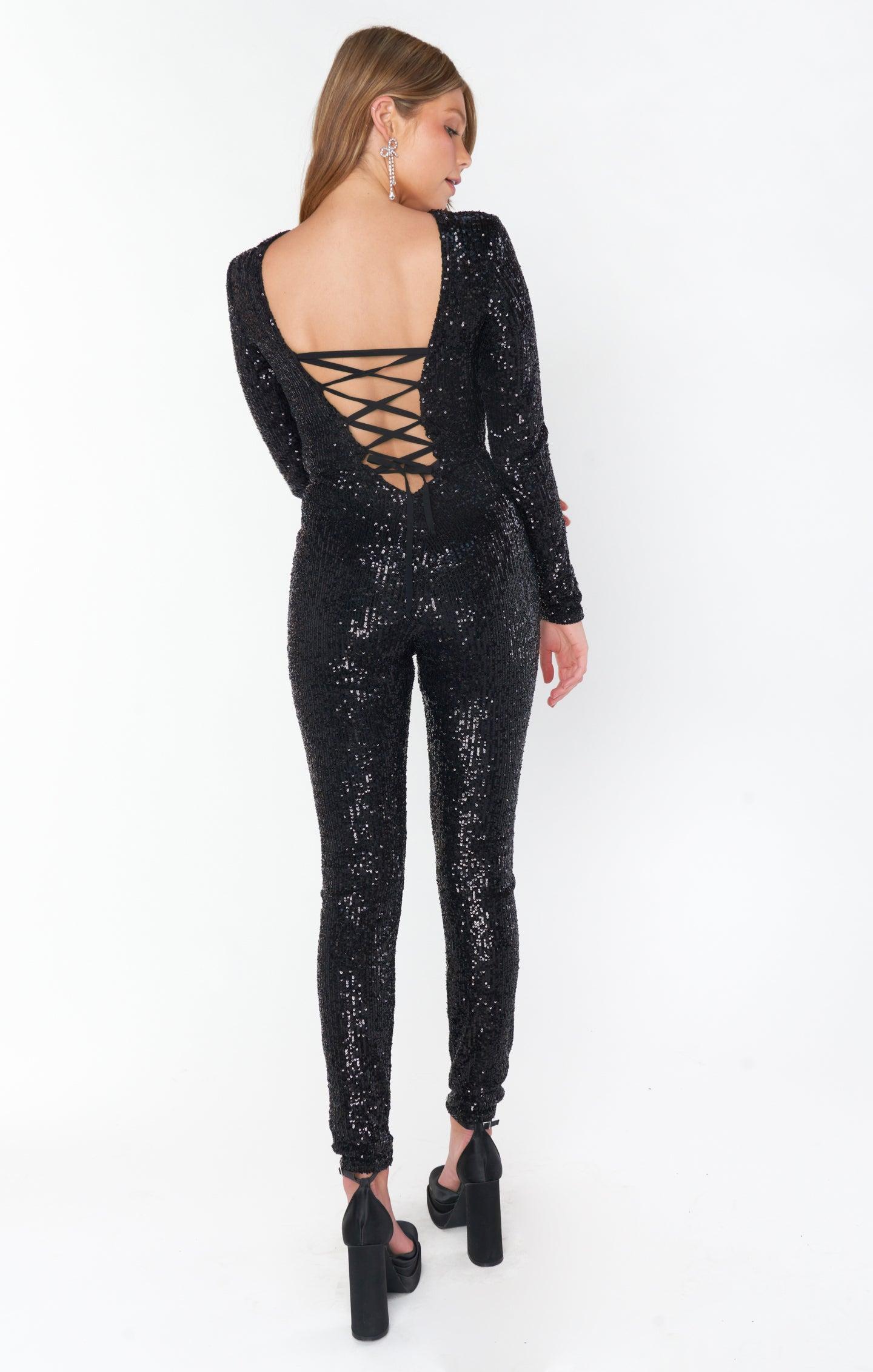 Kitty Catsuit ~ Midnight Glitz Sequins Product Image