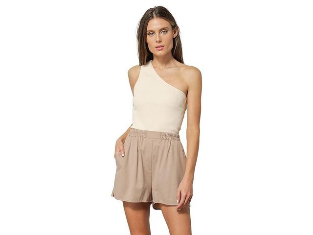 line and dot Cleo Shorts (Sand) Women's Shorts Product Image