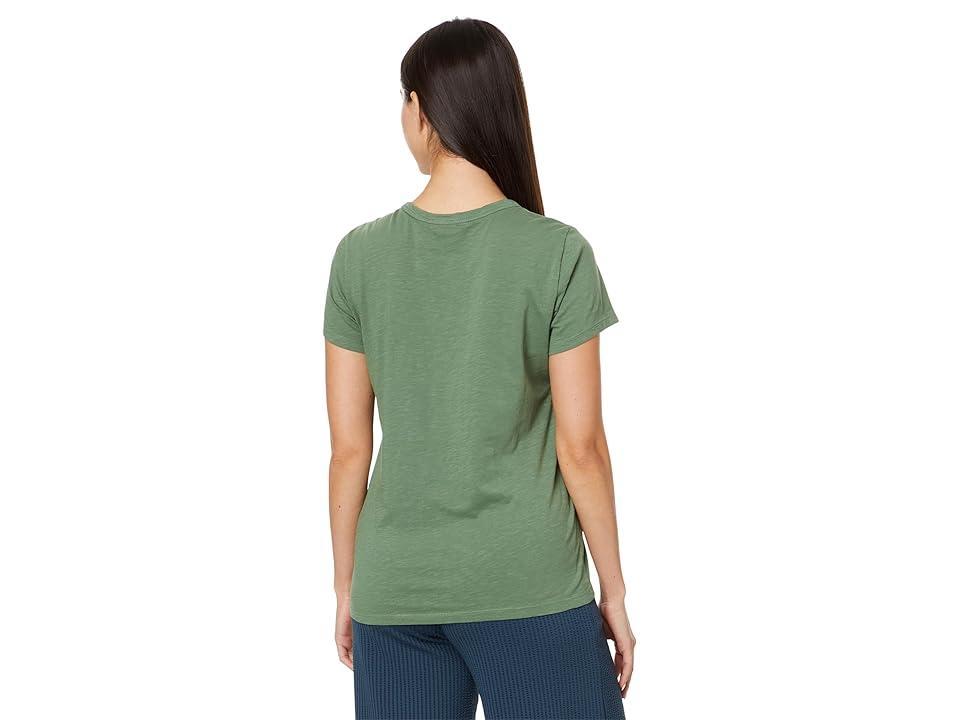 Toad&Co Primo Short Sleeve Crew Embroidered (Ivy Embroidery) Women's Clothing Product Image