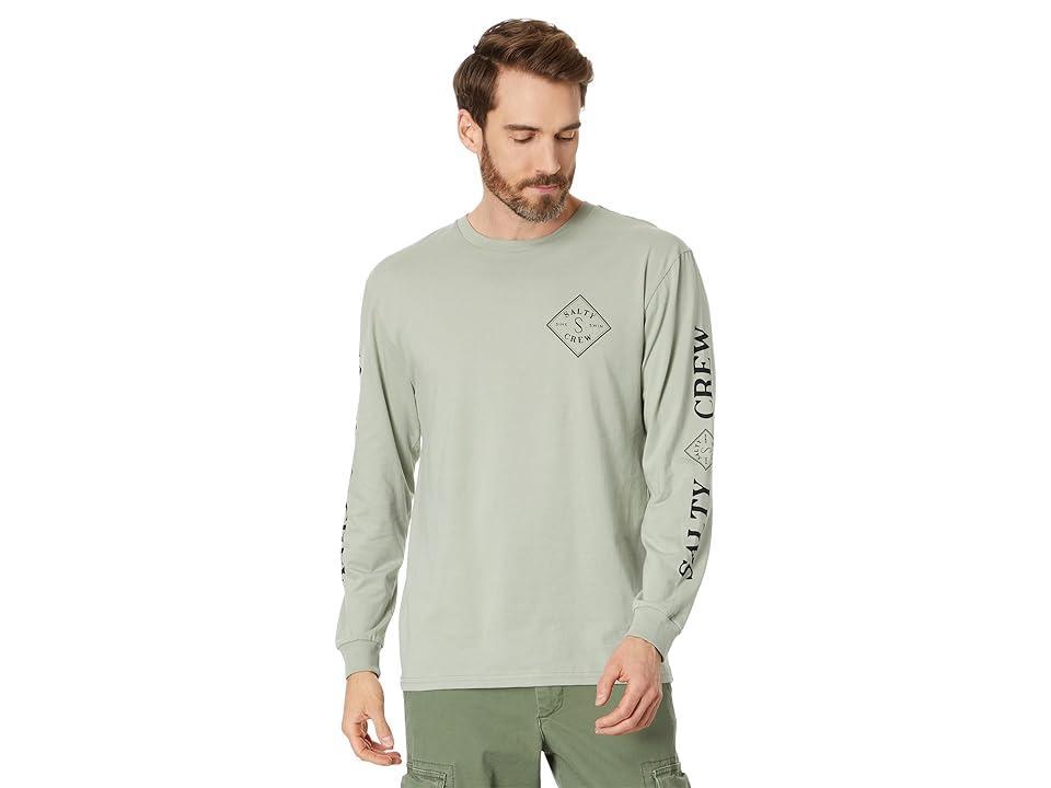 Salty Crew Tippet Premium Long Sleeve Tee (Black) Men's Clothing Product Image