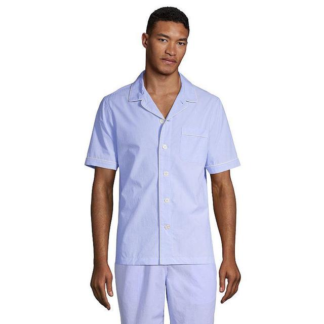 Mens Lands End Poplin Pajama Shirt Product Image