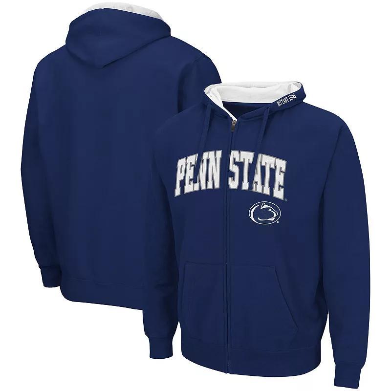 Mens Colosseum Penn State Nittany Lions Arch & Logo 3.0 Full-Zip Hoodie Blue Product Image