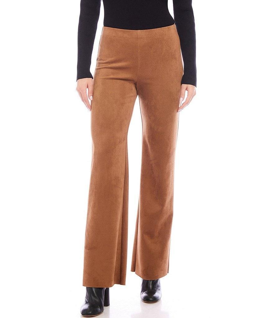 Karen Kane Stretch Suede Presley Wide Leg Pant Product Image