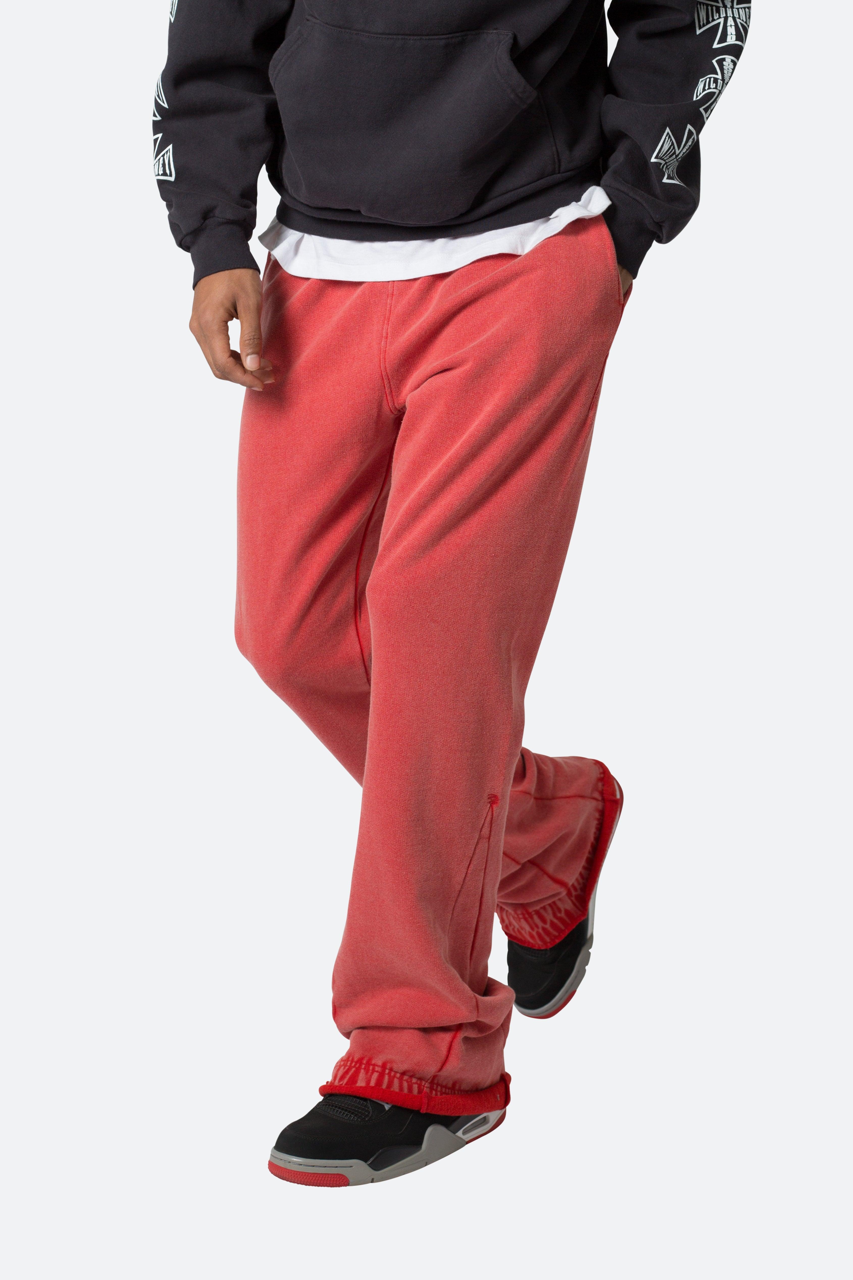 Bootcut Sweatpants - Red Product Image