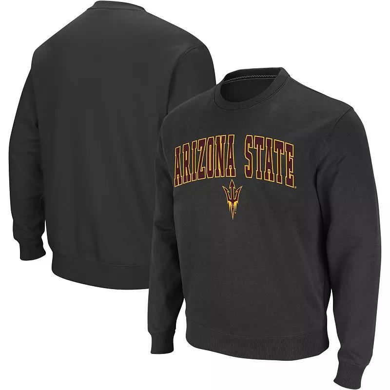 Mens Colosseum Arizona State Sun Devils Arch & Logo Crew Neck Sweatshirt Product Image