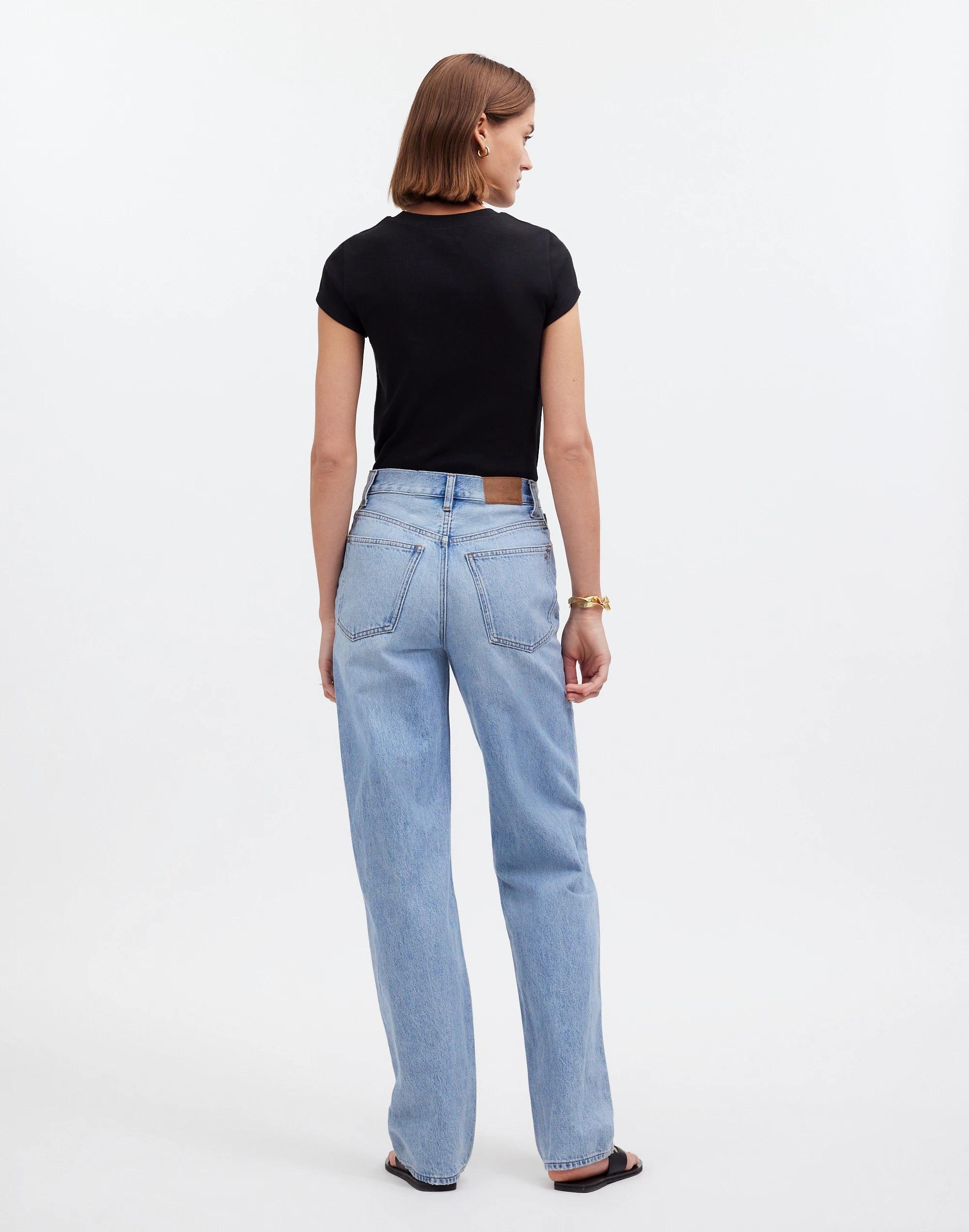 Baggy Straight Jeans in Paxton Wash: Button-Front Edition Product Image