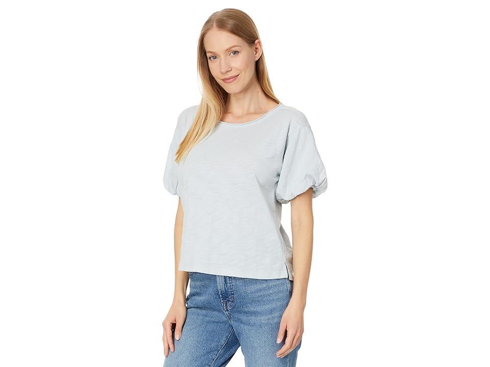 Mod-o-doc Open Neck Bubble Sleeves Tee (Silver Grip) Women's Clothing Product Image