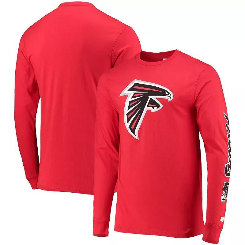 Mens Starter Red Atlanta Falcons Halftime Long Sleeve T-shirt Product Image