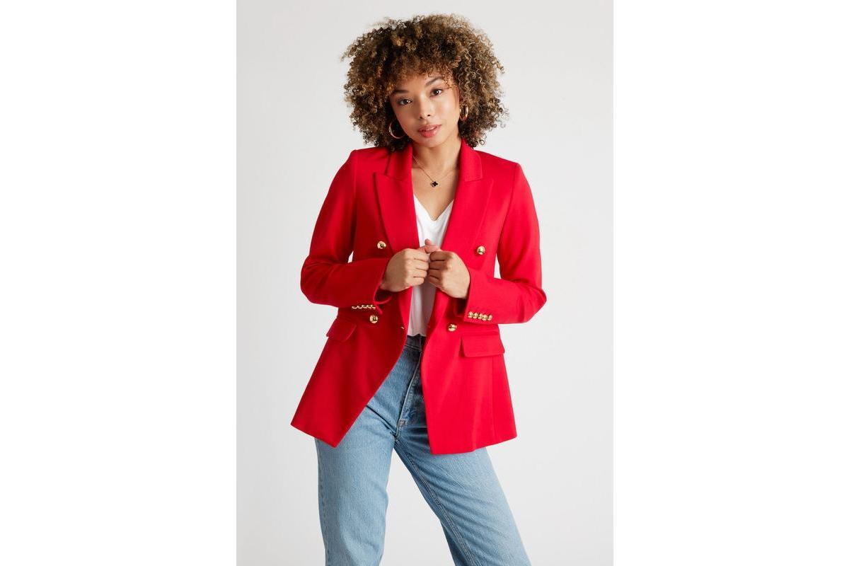 Caldwell Collection Womens Pauline Double Breasted Luxury Blazer Product Image