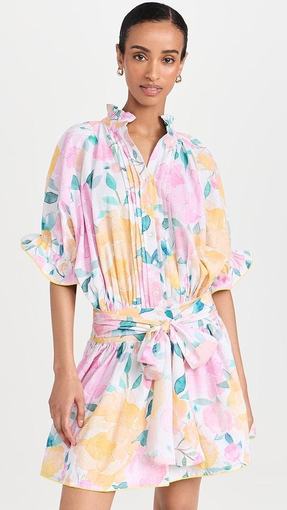 Juliet Dunn Linen Look Blouson Dress | Shopbop Product Image