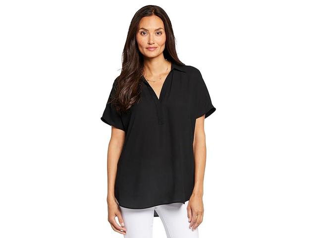 NYDJ Short Sleeve Becky Blouse Women's Clothing Product Image