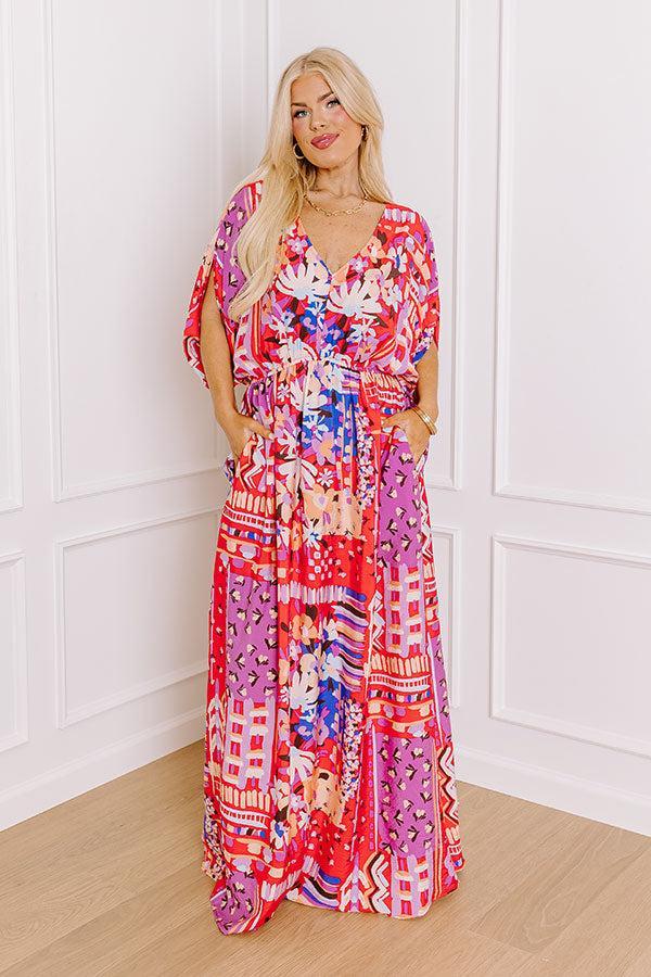 Peace and Petals Maxi Dress Curves Product Image