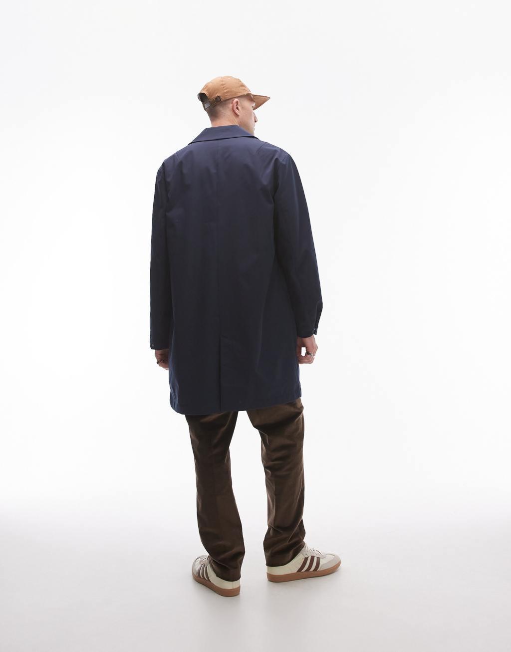 Topman raincoat in navy Product Image