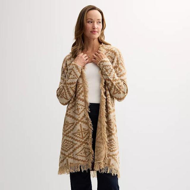 Womens Farmers Market Fringe Cardigan Product Image