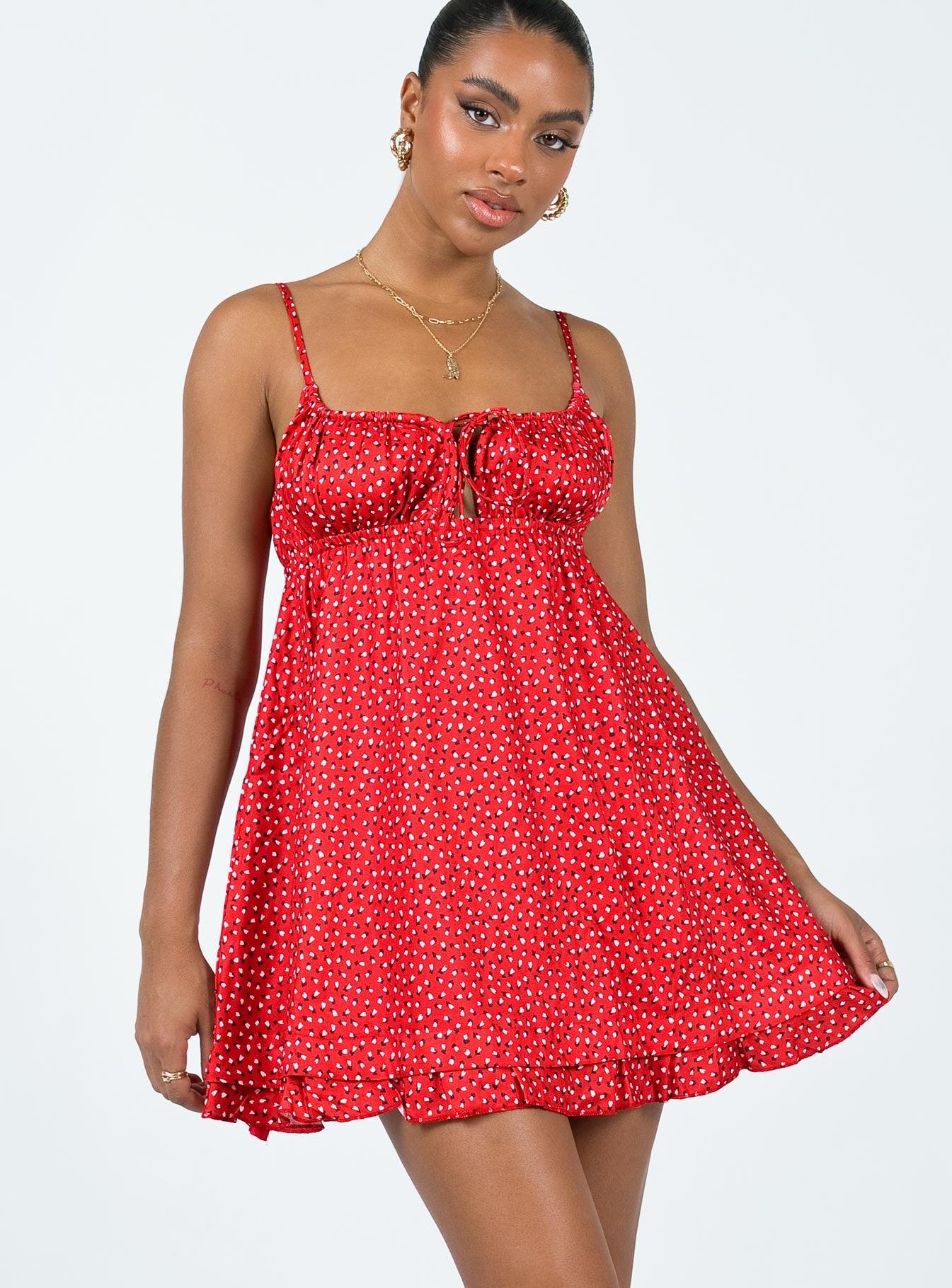 Empress Of Love Mini Dress Red Product Image