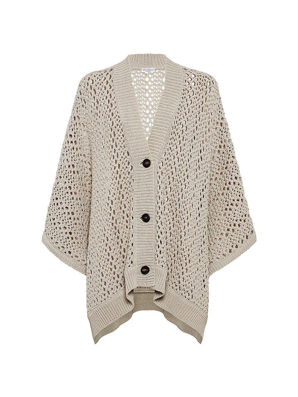 Womens Techno Cotton Mesh Cardigan Product Image