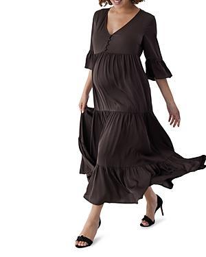 Ingrid & Isabel Tiered Maternity/Nursing Dress Product Image