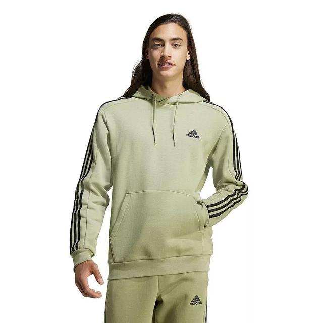 Mens adidas Essentials Fleece 3-Stripes Hoodie Product Image