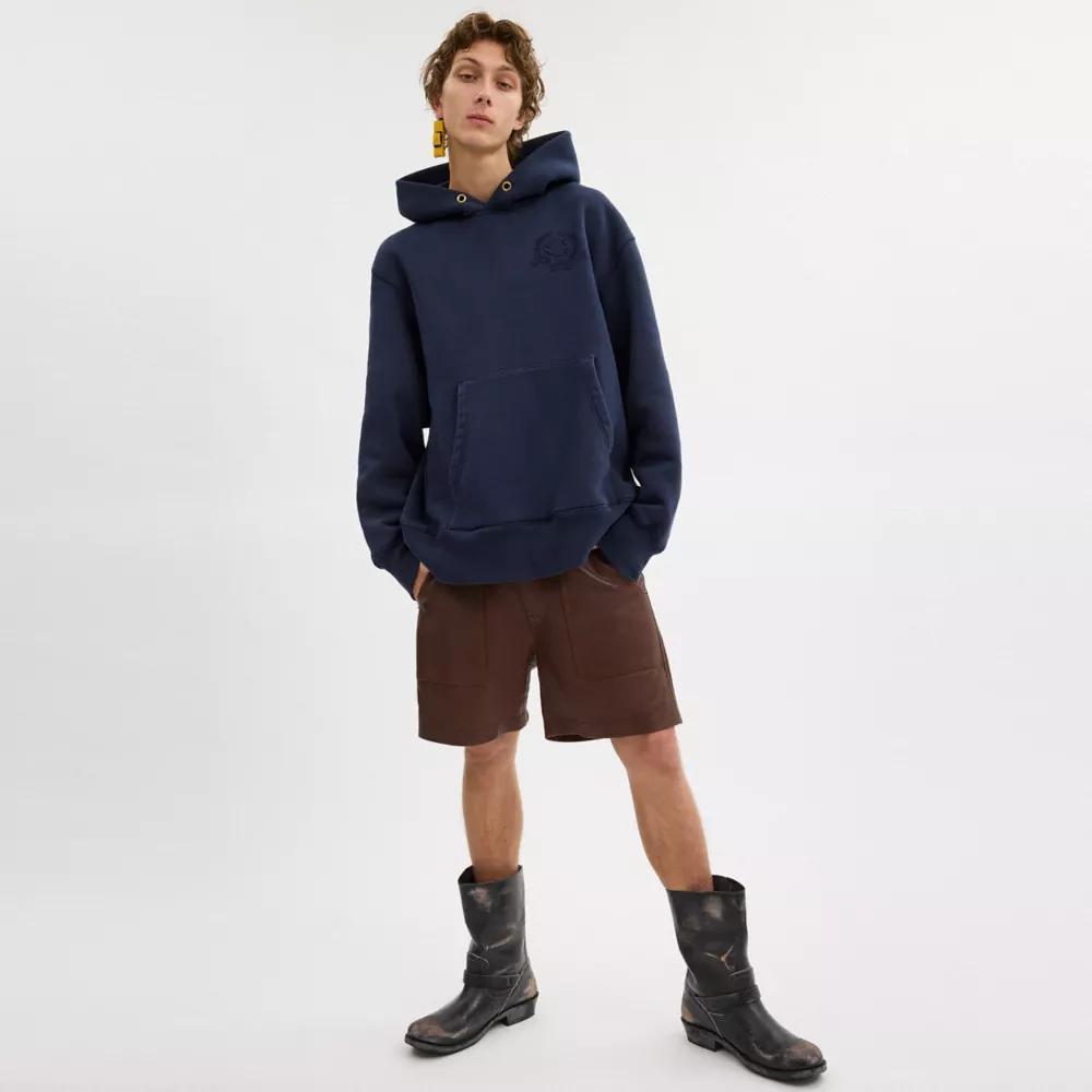 Oversized Signature Crest Hoodie In Organic Cotton Product Image