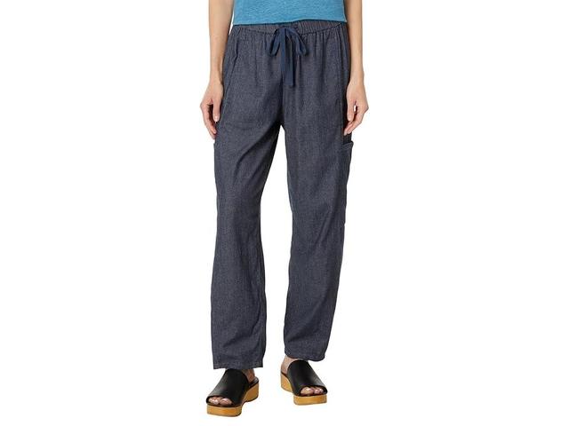 Eileen Fisher Lantern Cargo Pants (Denim) Women's Clothing Product Image