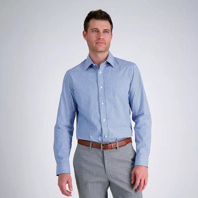 Mens Haggar Premium Comfort Slim Fit Wrinkle Resistant Dress Shirt Product Image