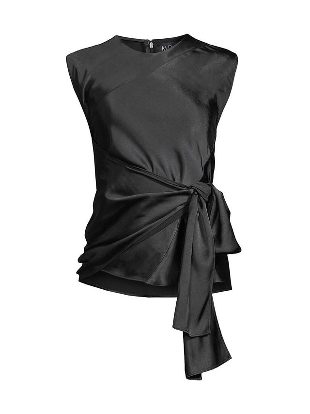 Womens Blaire Satin Wrap Blouse Product Image