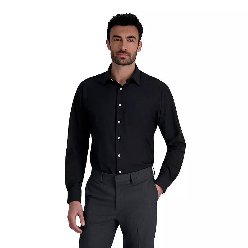 Mens Haggar Smart Wash Classic Fit Wrinkle Free Dress Shirt Product Image