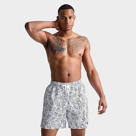 Mens Nike Swim Sneakers Reimagined Print 7 Volley Shorts Product Image