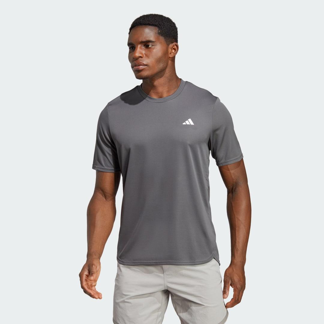 adidas AEROREADY Designed for Movement Tee Grey Five XL Mens Product Image