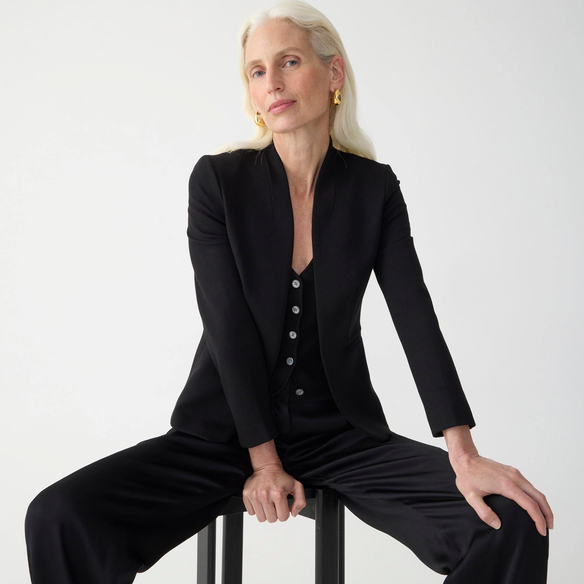 Going-out blazer in stretch twill product image