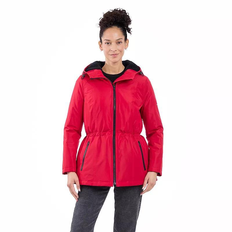 Womens London Fog Zip-Front Rain Anorak Jacket Product Image