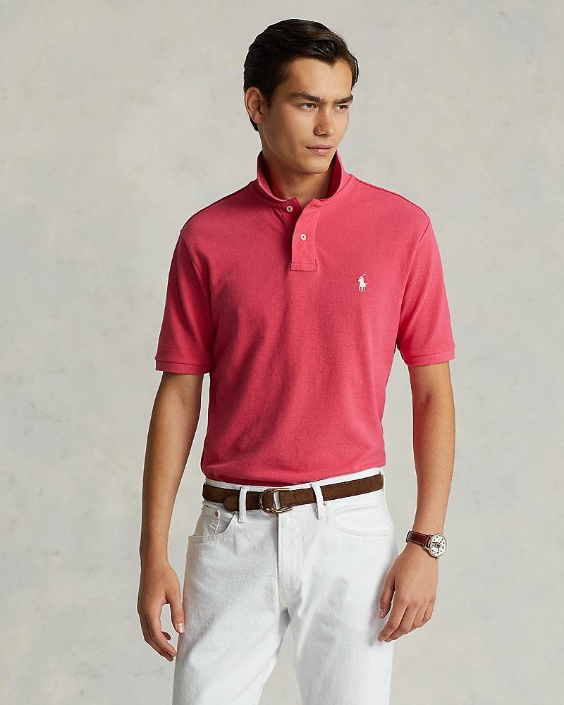 Mens Basic Mesh Polo Shirt Product Image