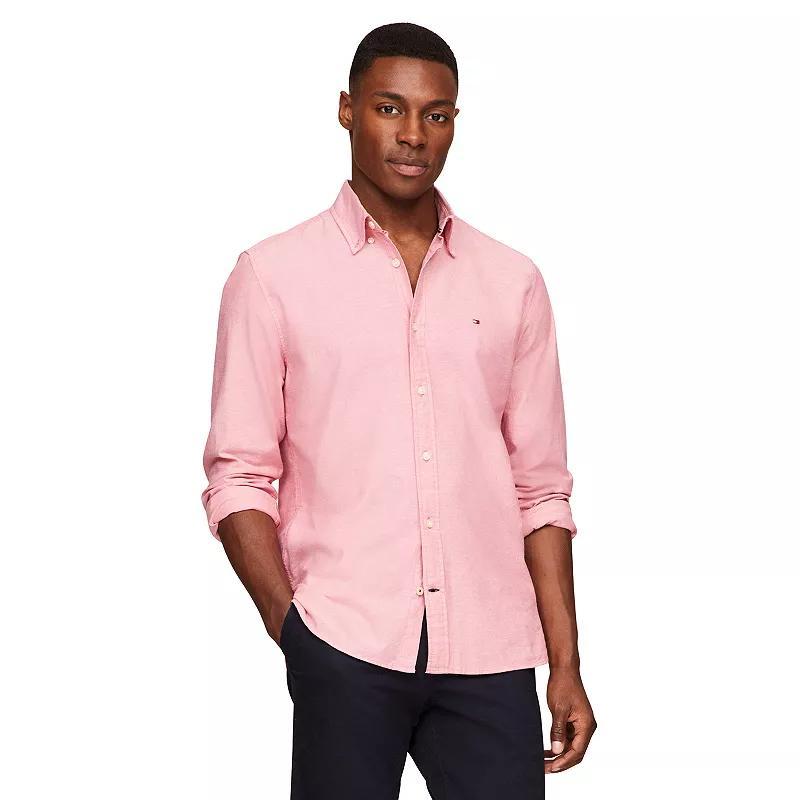 Mens Tommy Hilfiger Custom Fit Essential Stretch Oxford Shirt Product Image