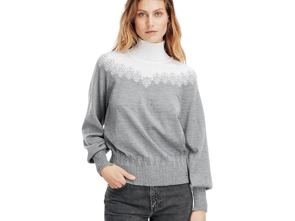 Dale of Norway Isfrid Sweater (Grey/White) Women's Clothing Product Image